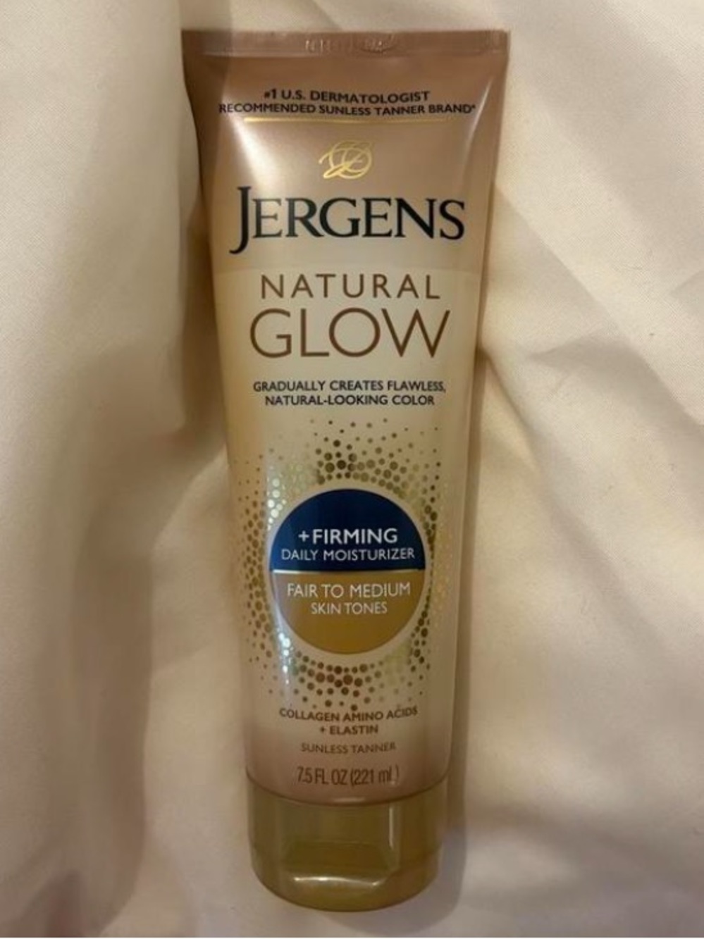 Jergens Natural Glow Daily Sunless Tanner + Firming Body Moisturizer Fair-Medium